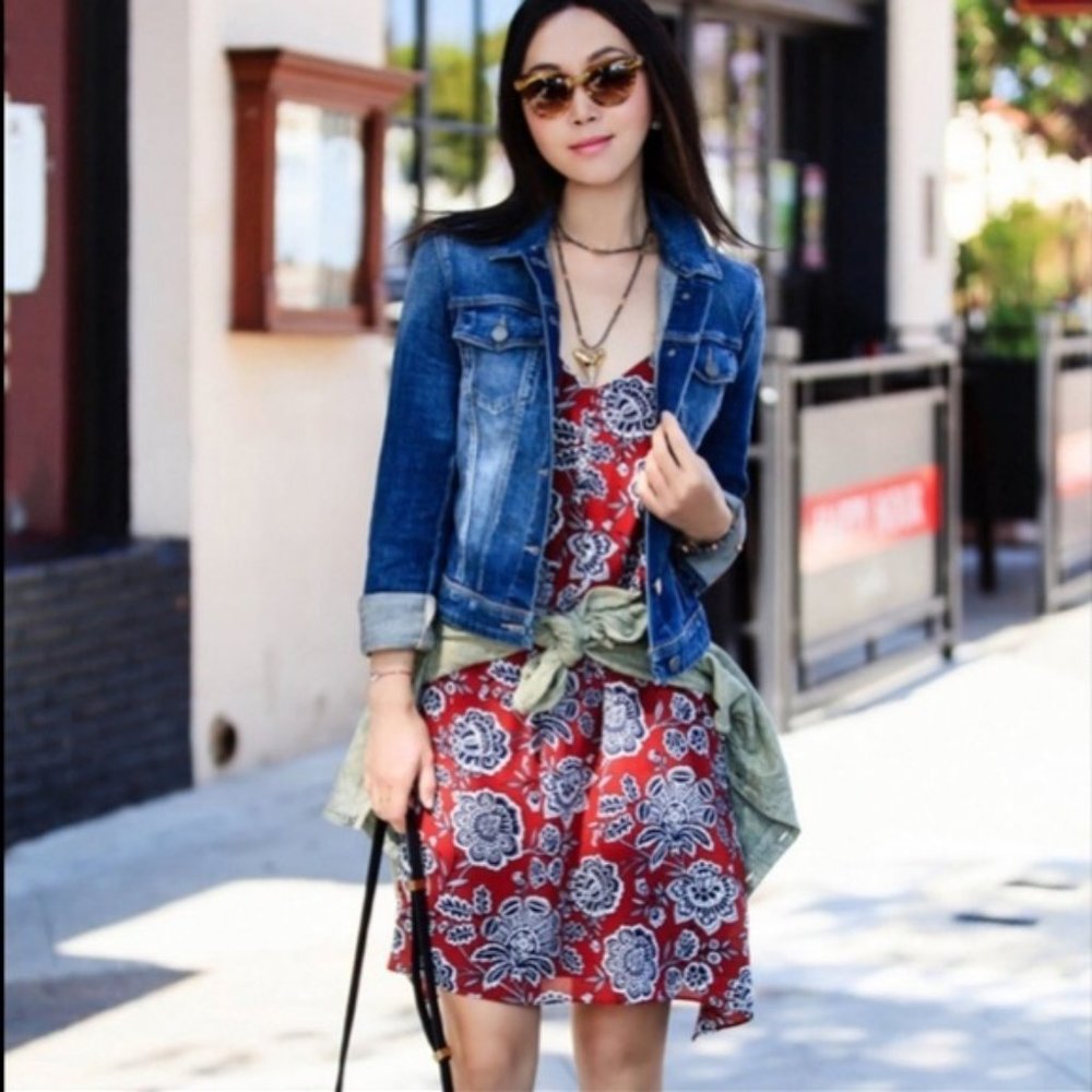 Madewell Silk Trapeze Cami Dress
